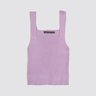 top tricot lilas