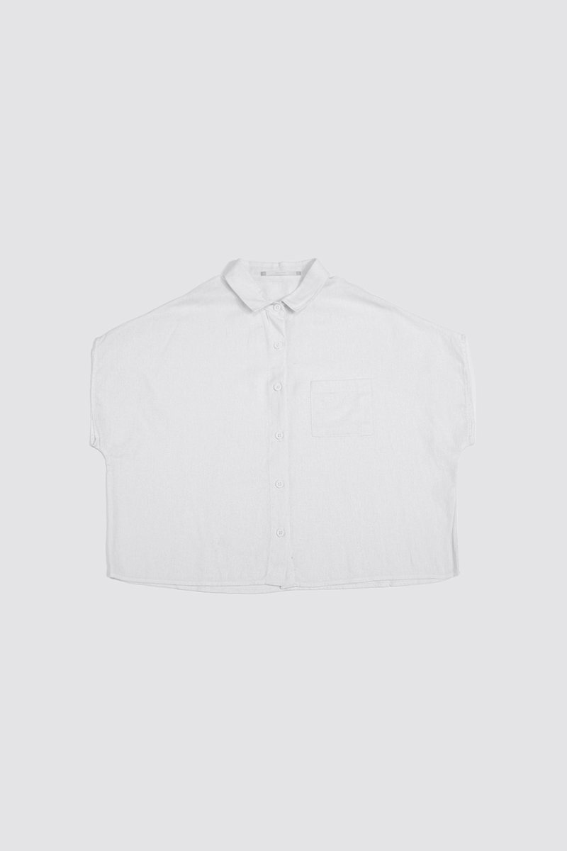 camisa fm linho branco