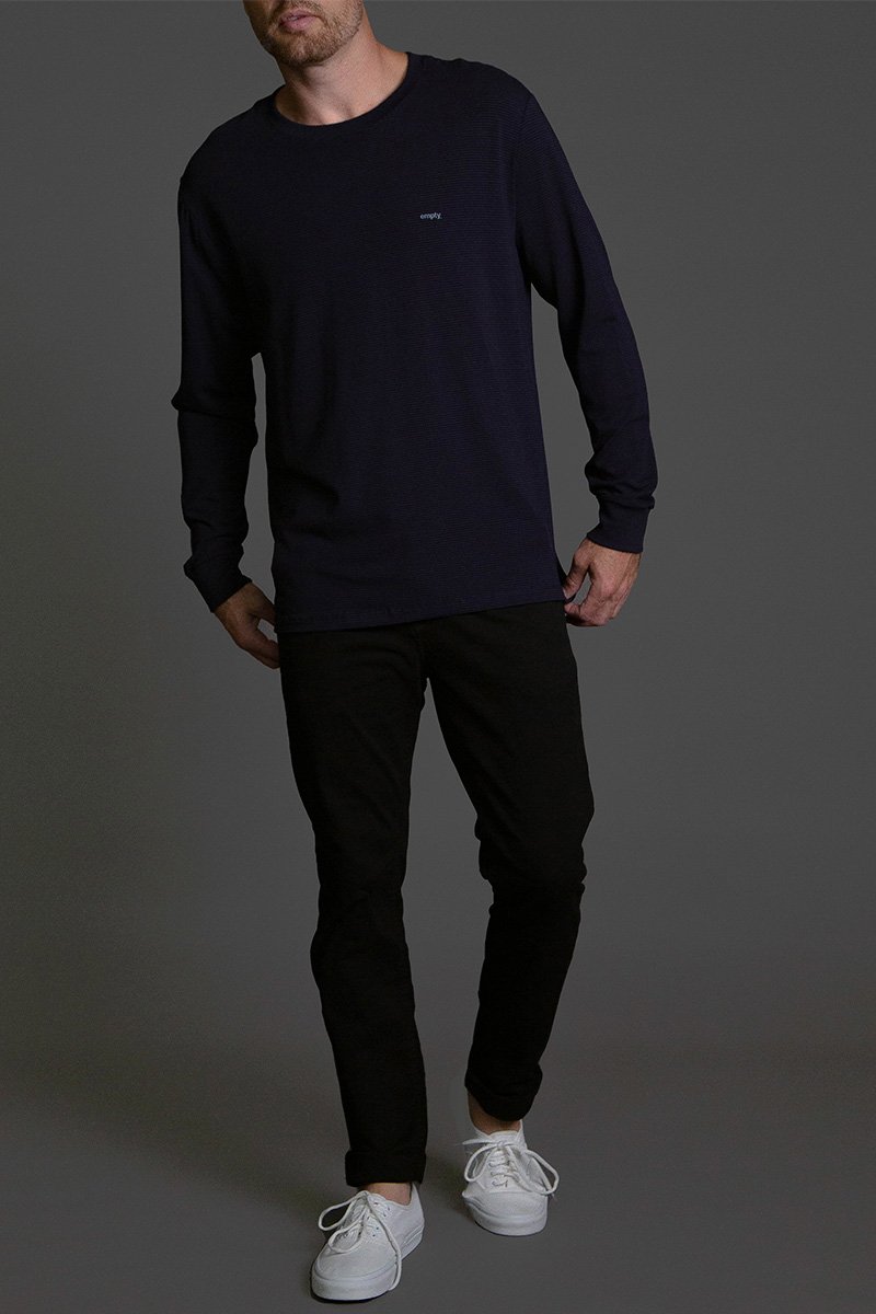 01 manga longa stripe cinza