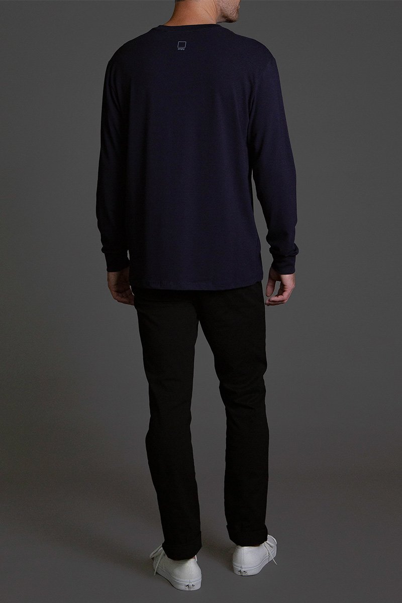 02 manga longa stripe cinza