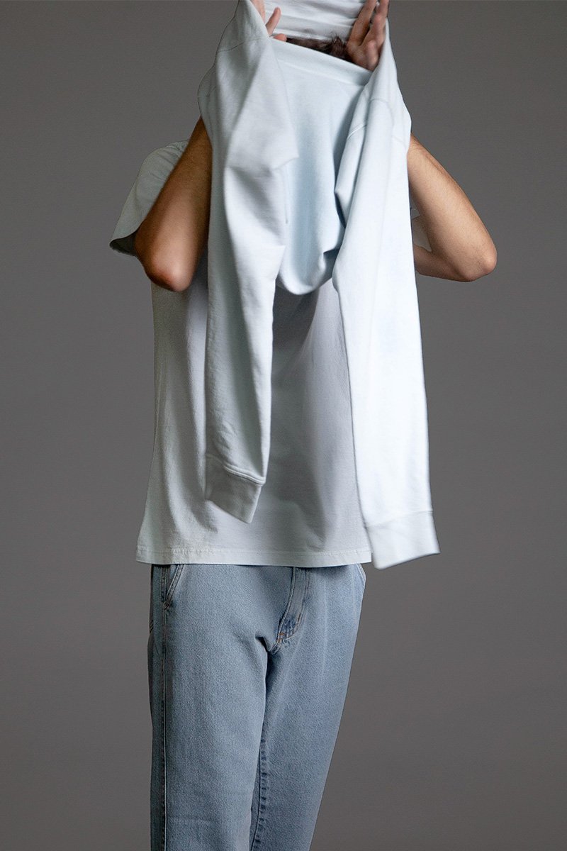 07 moletom careca minico azul