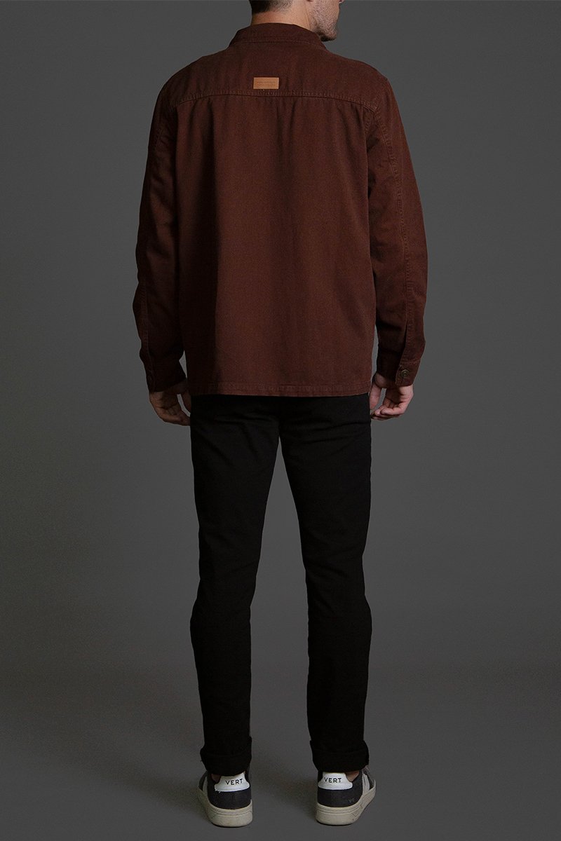 02 jaqueta sarja militar marrom