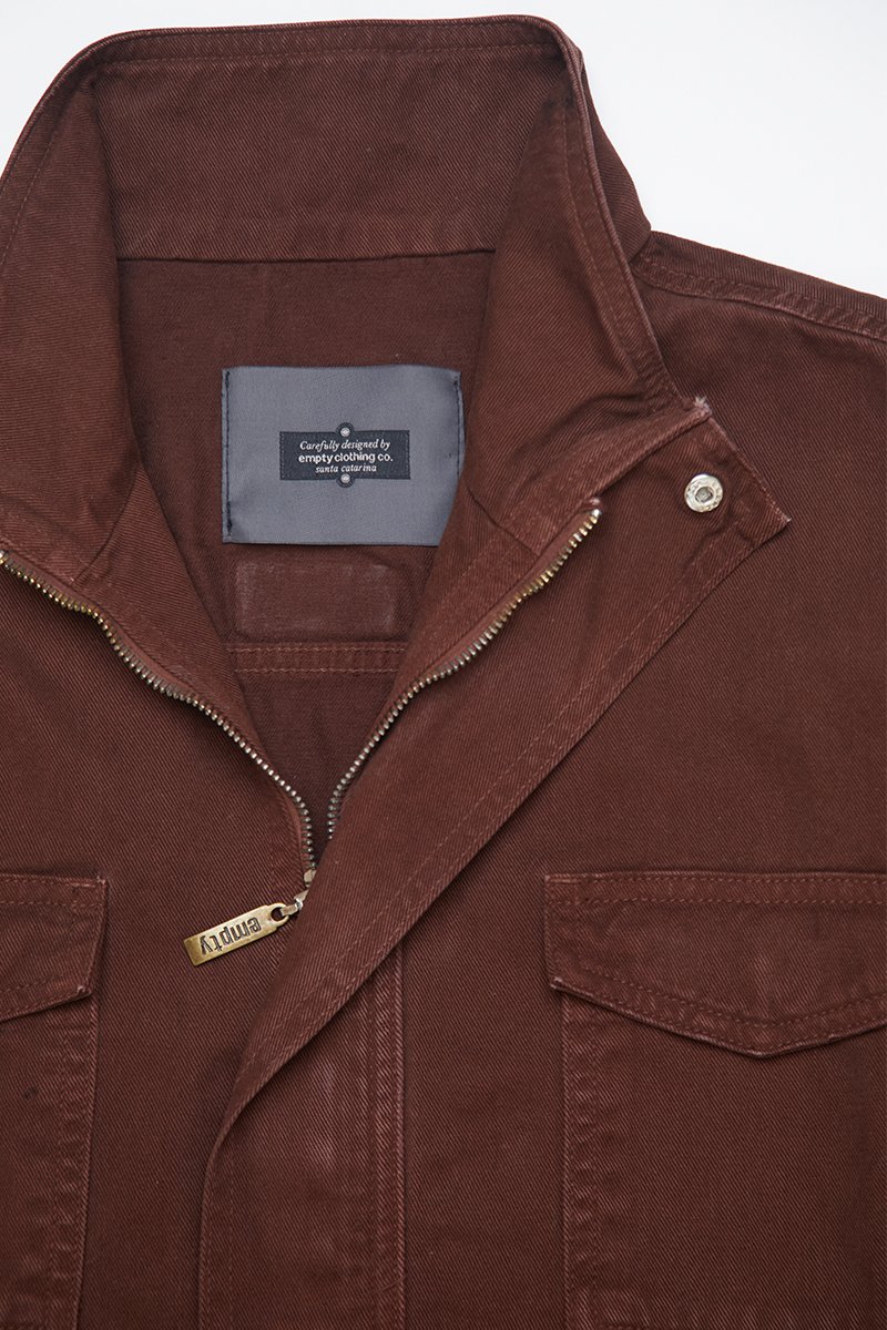 05 jaqueta sarja militar marrom