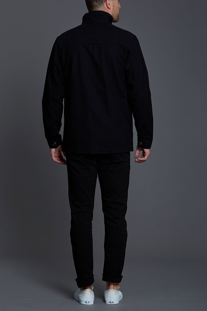 01 jaqueta sarja militar preto