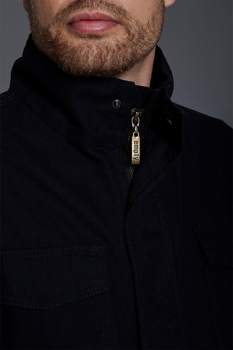 02 jaqueta sarja militar preto