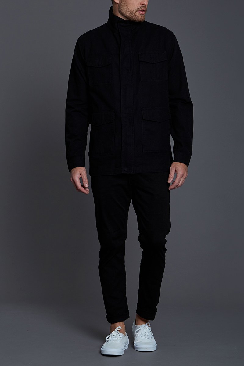 06 jaqueta sarja militar preto