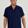 06 camisa viscose basico azul marinho