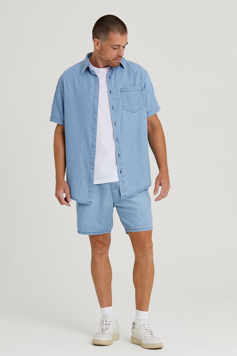 13 camisa dinx azul claro