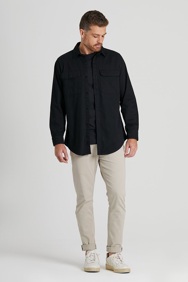 14 camisa ml flanela areia