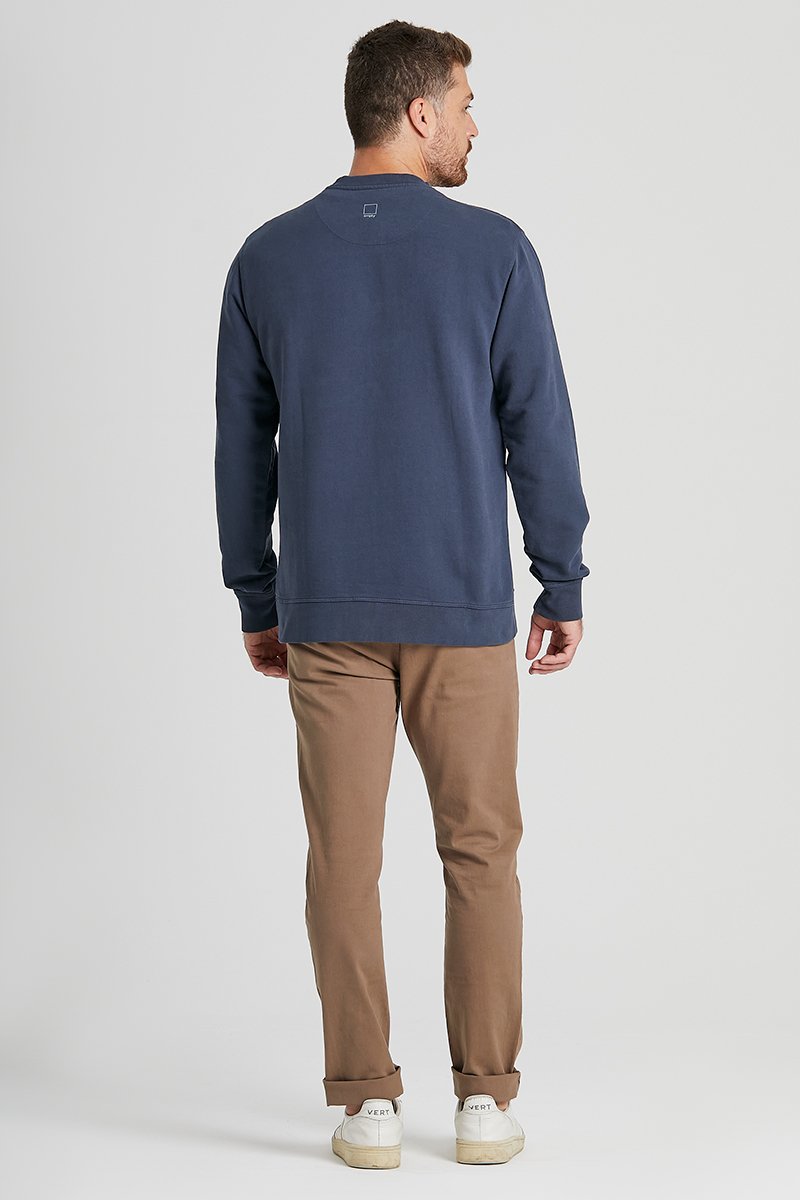 06 moletom careca empty azul marinho