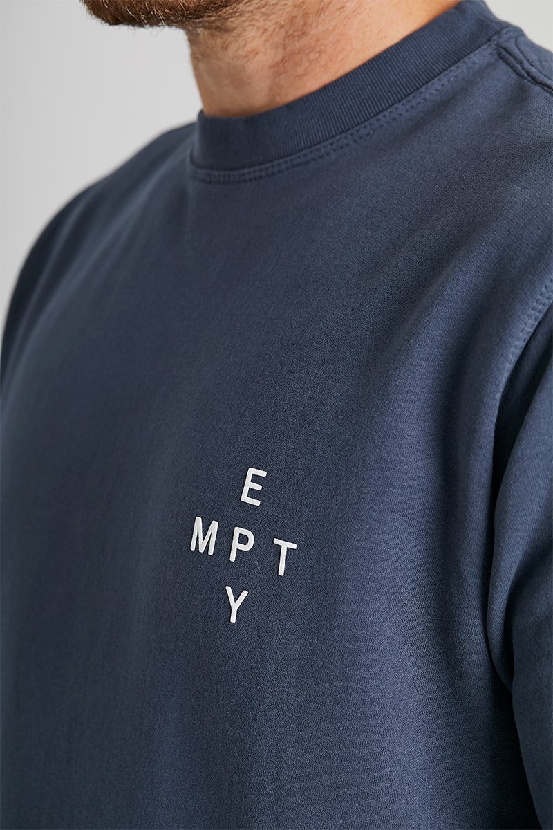 07 moletom careca empty azul marinho