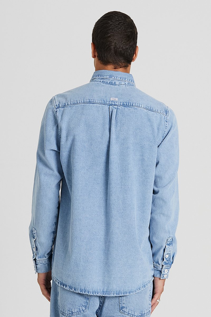 03 camisa manga longa jeans azul